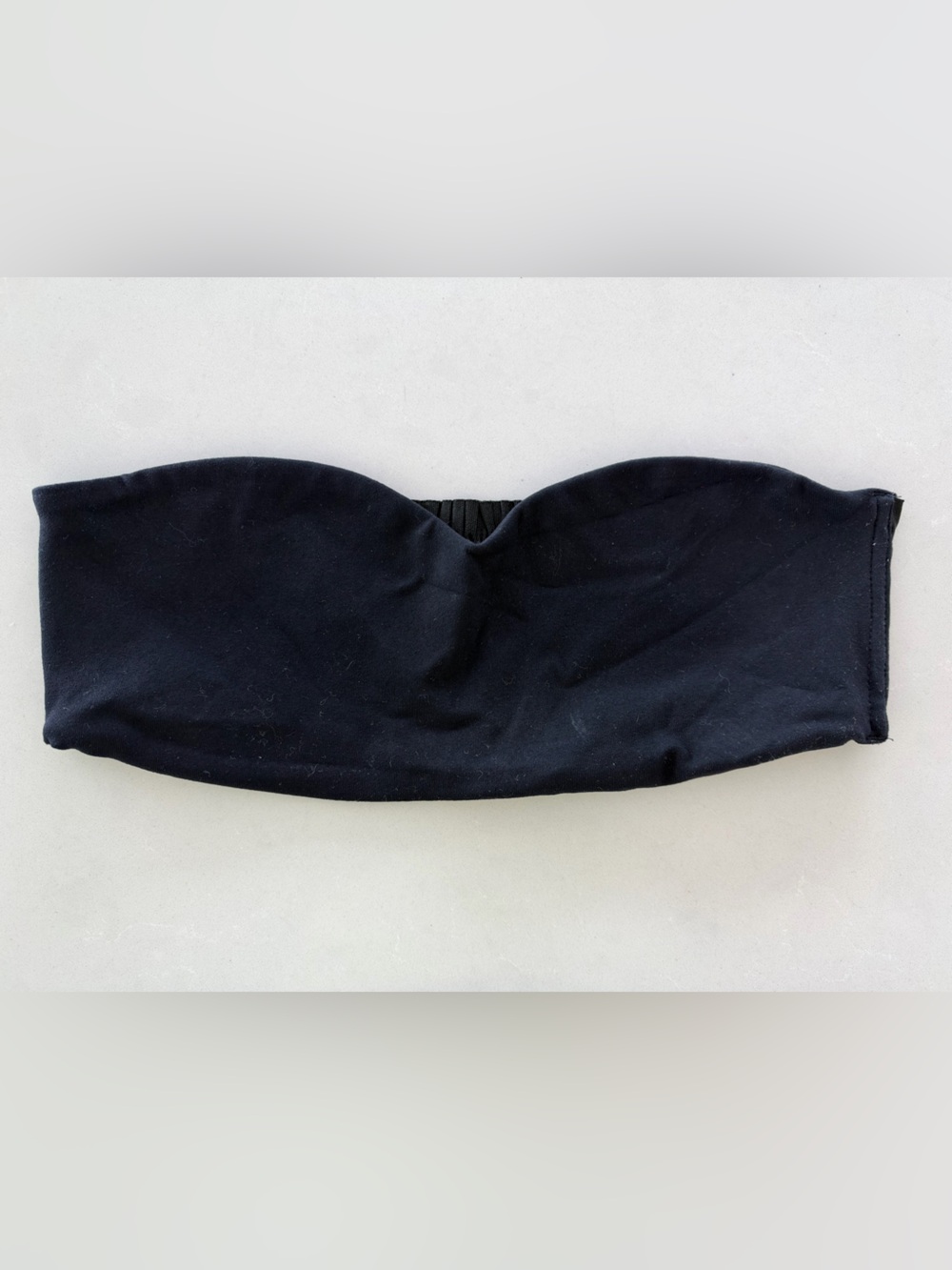 Top Secret Black Strapless Bandeau Top